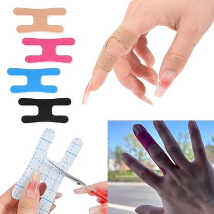 20 Pack Precut Finger Tape Kinesiology Tape 4 Colors Finger Support Tape Breathable Elastic Pre-Cut Golf Wrap Finger Tapes Strips for Finger Joint Pain Relief Arthritis Baseball Soccer Sports