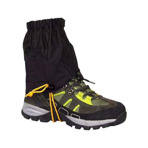 for Hiking in Snow Sand Conditions Light Weight Ripstop Nylons Regulable Fit Regulable - color: Black