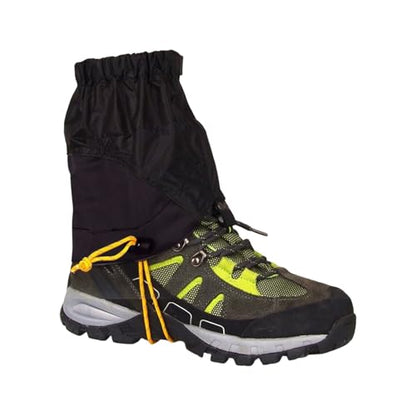 for Hiking in Snow Sand Conditions Light Weight Ripstop Nylons Regulable Fit Regulable - color: Black