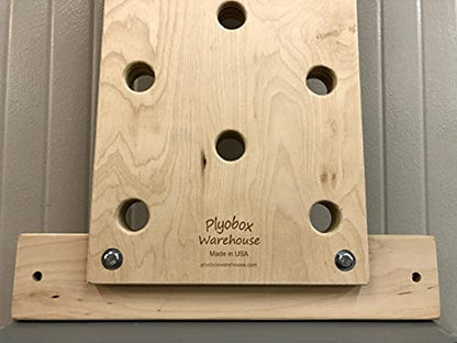 12"x48" Climbing Pegboard. Custom Engraving Options! Includes 18" mounting Brackets for Wall Studs.