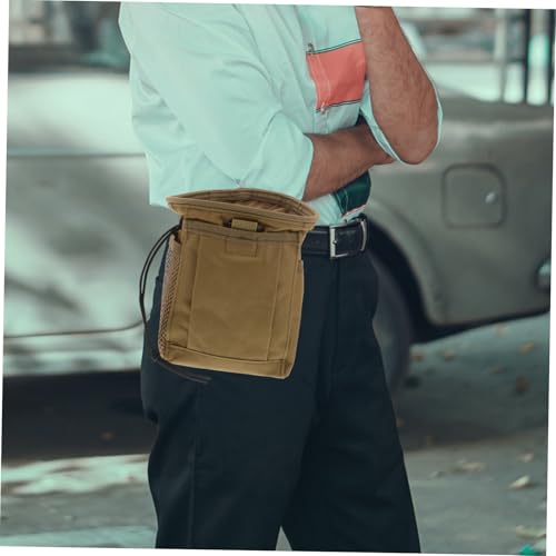 Yardwe Outdoor Utility Waist Pouch Adjustable Lightweight Drawstring Chalk Bag for Climbing and Bouldering Durable Multipurpose Fanny Pack Efficient Storage for Outdoor Supplies