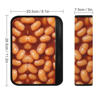 Universal Soft and Comfortable Baked Beans Seat Belt Shoulder Pad for Girls and Boys, Most Cars, 2 Pack Seat Belt Covers Cushion Shock Absorption - color: Pattern 783