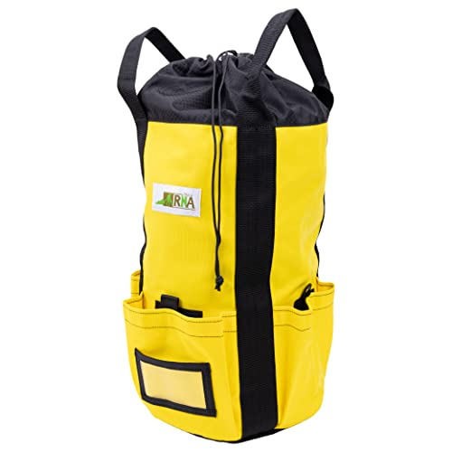 Rock-N-Rescue Arbor Rope Storage Bag - Rock and Tree Climbing Equipment, Arborist Gear, Bucket Style Backpack, Waterproof Nylon Material, Yellow, 200' - color: Yellow, size: 200'