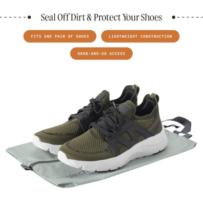 Eagle Creek Pack-It Reveal Shoe Sack - Breathable Shoe Storage Sack for Optimizing Luggage Space - Quick-Drying Material - Lightweight - Translucent Fabric - Washable - Ventilate - color: Storm Grey