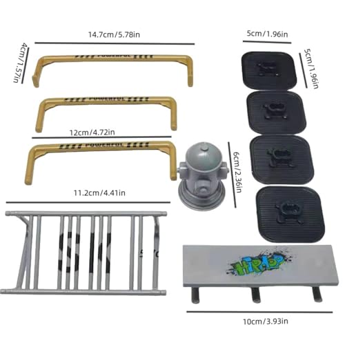 Fingerboard Training Ground Fingerboard Obstacle Combination Props 10pcs | Suitable For Indoor Desktop Home Decoration