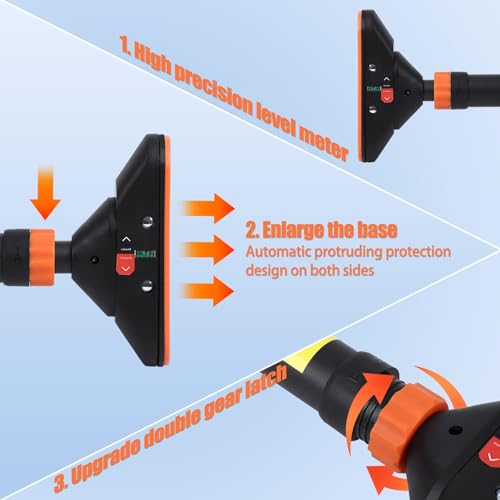 Pull Up Bar, Adjustable Strength Training Bars Without Screw, Adjustable Width Chin Up Bar for Doorway, Max Load 440 Lbs - color: Orange and Black
