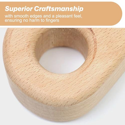 Climbing Hangboard - Rock Climbing Finger Trainer, Wooden Hangboard Fingerboard for Grip Strength, Lightweight Portable Grip Board for Beginners & Professionals, 1pc - size: 1 pc