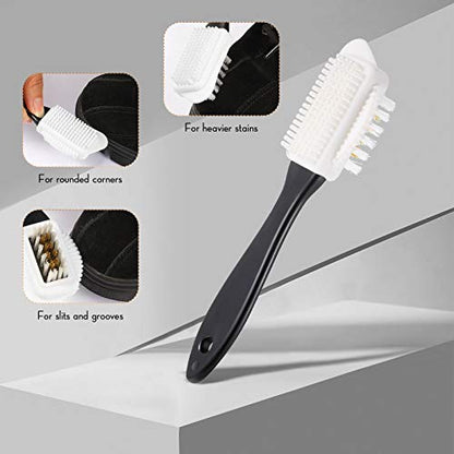 6 Pcs Suede and Nubuck Brush Kit and Eraser Set for Cleaning Shoes Boots High Heels