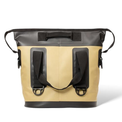 Quiksilver Zipperless Backpack Cooler 30L, Holds 36 Cans, 48 Hour Insulation, Leakproof & Waterproof Design, Heavy Duty TPU, IPX7, Padded Straps, Kangaroo Pockets - color: Cornstalk