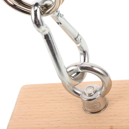 HANABASS Wooden Hand Gripper with Adjustable Resistance and Detachable Design, Ergonomic Block Shape for Daily Finger Strength Training and Climbing Training Equipment