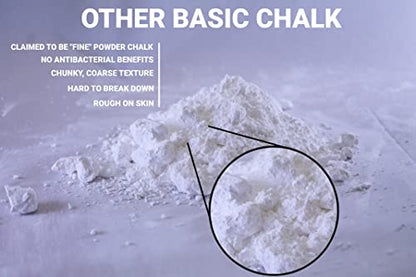 3oz. Cotton Pouch Chalk Ball: Loose Chalk for Weightlifting, Rock Climbing, & Gymnastics, Non-Toxic, Made in The USA, Superior Grip