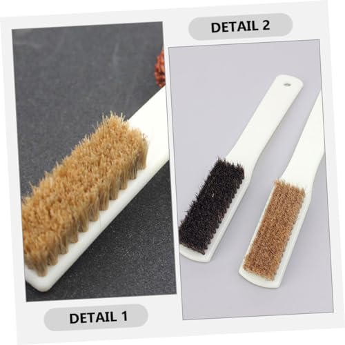Veemoon 4pcs Rock Climbing Brush Thick Boar Hair Bristles and Sturdy Handle for Cleaning of Climbing Holds and Rocks Portable Walnut Cleaning Tool