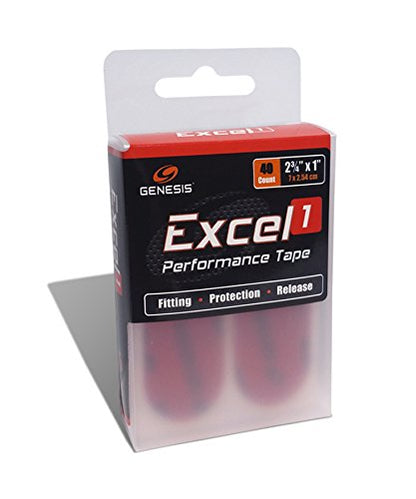 Genesis Excel Performance Tape - Fitting & Protection Finger Tape for Bowlers - color: #1 - Red