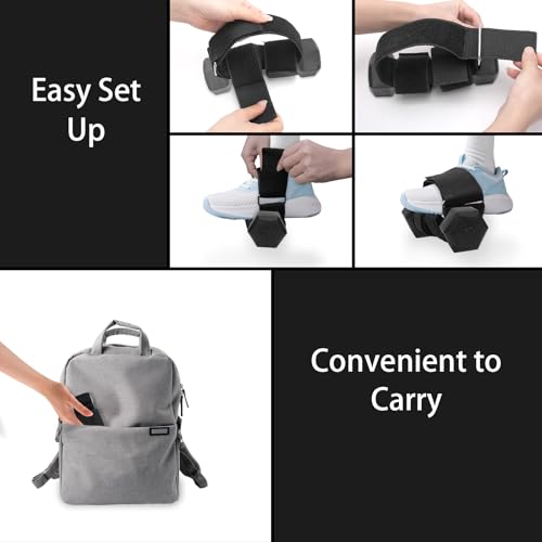 2Pcs Dumbbell Foot Attachment,Foot Weight Strap For Exercise,Adjustable Ankle Straps Leg Lifting Weight Holder For Gym Workouts Strength Training