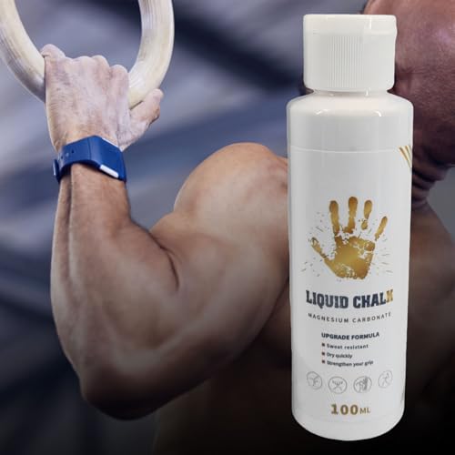 Lifting Chalk Liquid Long-Lasting Liquid Chalk | Strong Grip Hand Fluid, Grip Fluid, Gym Accessories for Pole Dancing, Weightlifting, Rock Climbing, Bodybuilding, Bouldering - color: 100ML