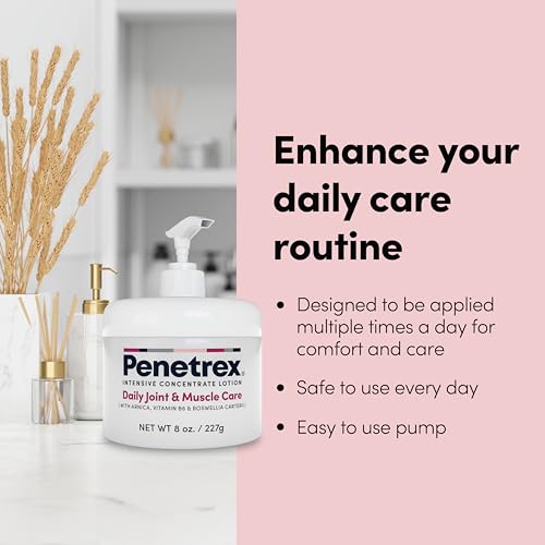 Penetrex Joint & Muscle Care Lotion – Soothing Botanical Formula with Arnica, Vitamin B6 & MSM – Lightweight Easy to Apply Lotion - Fresh Disappearing Scent - for Everyday Movement Support - size: 8 Ounce Pump