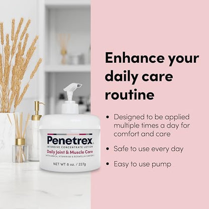 Penetrex Joint & Muscle Care Lotion – Soothing Botanical Formula with Arnica, Vitamin B6 & MSM – Lightweight Easy to Apply Lotion - Fresh Disappearing Scent - for Everyday Movement Support - size: 8 Ounce Pump