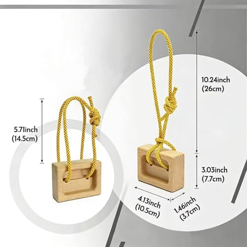 Climbing Hangboard 1 Pair Wooden Pull up Equipment | Fingerboard Climbing for Climbers Tree Hand Playground Enhances Grip Strength Indoor Outdoor Doorway