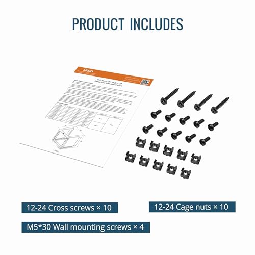 Tecmojo 9U Wall Mount Rack, Server Rack,Open Frame Server Rack,Network Rack for 19inch Computer/AV/Data/IT/Media Equipment,18inch Depth,16inch Apart Mounting Holes,Swing Gate,Square and Tapped Holes - size: 9U/18" Depth (New)
