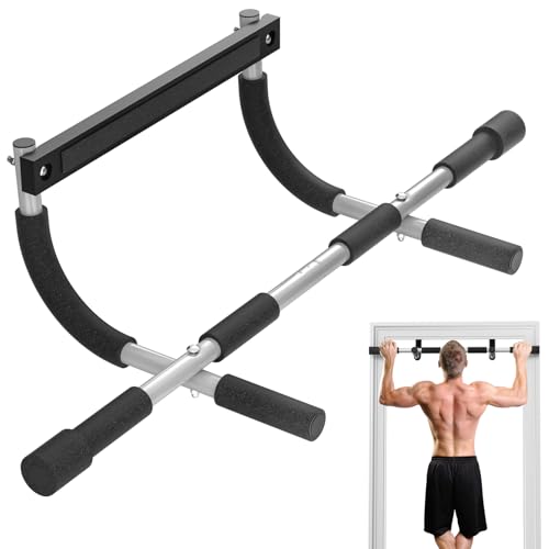 Pull Up Bar for Doorway, Portable Pull-up Bar for Strength Training, Body Fitness Workout Bar With Thickened Steel, Indoor Chin-Up Bar&Upper Body Workout Bar Fitness Trainer for Home and Gym