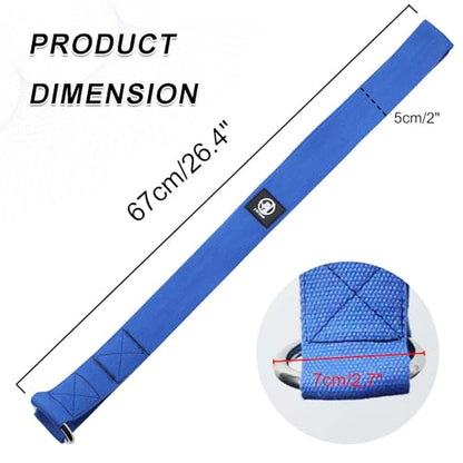 J Bryant Arm Wrestling Training Strap Belt Hand Grip- Ideal for Wrist Forearm and Biceps Workouts Multifunctional Home Gym Fitness Equipment Compatible with 1 inch and 2 inches Barbell Plates - color: Blue