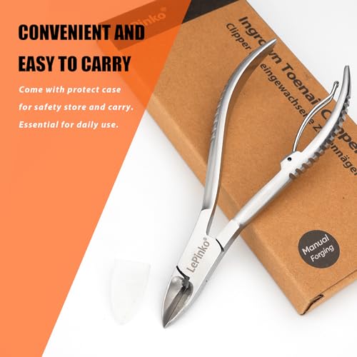 Heavy Duty Podiatrist Toenail Clippers for Thick and Ingrown Nails, Hand Forged Stainless Steel Toe Nail Clippers for Men Women Seniors - size: 1PCS
