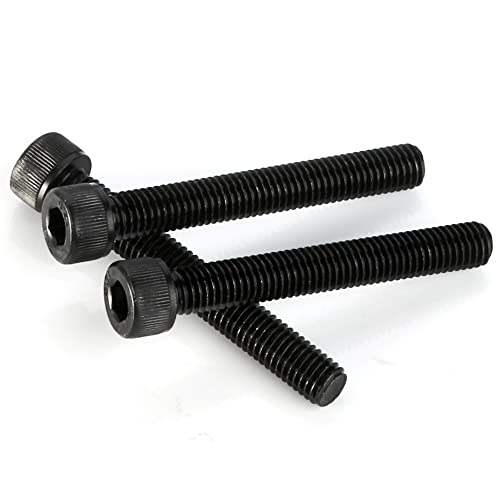 3/8-16 x 3-1/2" Socket Head Cap Screws Cap Bolts, 12.9 Grade Alloy Steel Black Oxide, UNC Coarse Thread Partially Threaded, 10 PCS - size: 3/8-16 x 3-1/2"