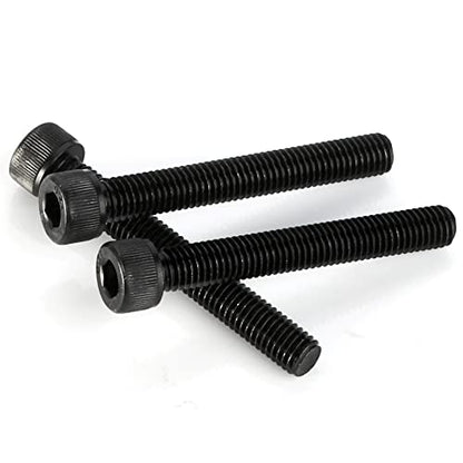3/8-16 x 3-1/2" Socket Head Cap Screws Cap Bolts, 12.9 Grade Alloy Steel Black Oxide, UNC Coarse Thread Partially Threaded, 10 PCS - size: 3/8-16 x 3-1/2"