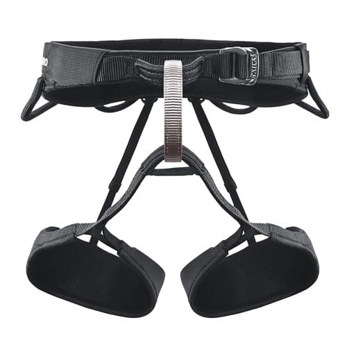 KAILAS Airo Rock Climbing Harness Men Roofing Harnesses Rescue Mountaineering Safety Belt Women Comfortable Lightweight - color: Black, size: Large