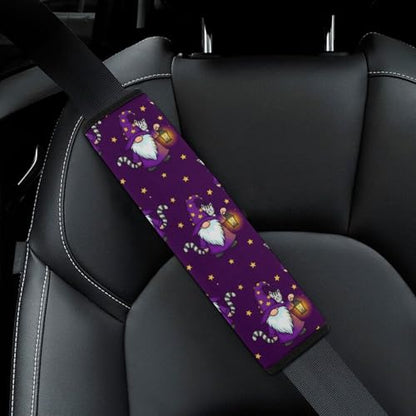 2PCS Cartoon Sleepy Gnome Purple Seat Belt Shoulder Pad Soft Padded Harness Pads Strap for Adults and Children, All Vehicles, Anti-Slip Pad - color: Pattern 343