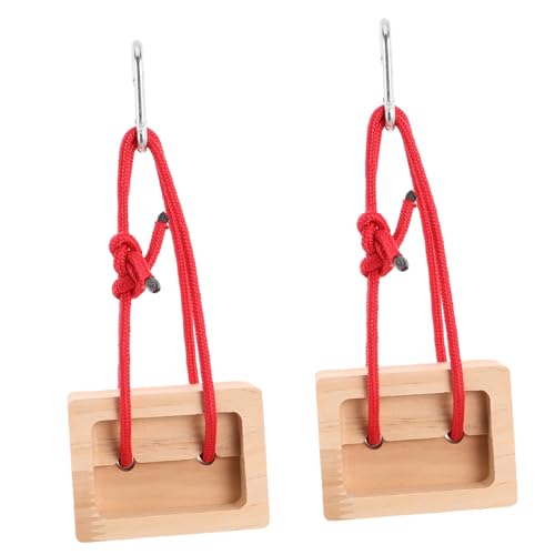 Veemoon 2pcs Portable Wooden Hangboard Rock Climbing Fingerboard for Climbers Climbing Training Equipment Indoor and Outdoor Bouldering Grip Strength