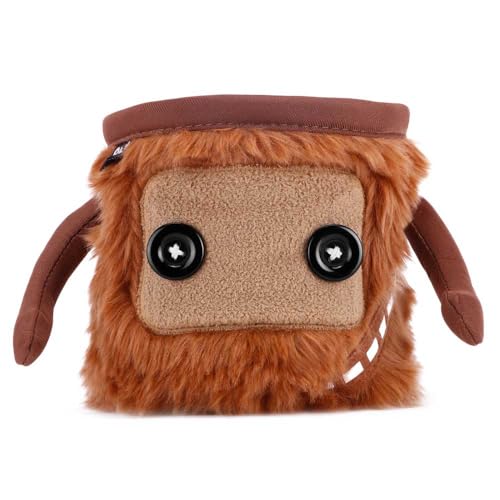 8BPLUS Chalk Bag for Rock Climbing and Bouldering, Chalk Pouch incl Belt & Biner – Cute Funny Character Design, Wide Opening, Gear with Personality, Gift for Climbers - style: BOBO