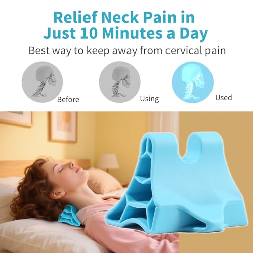 Trigger Point Massage Tool, Handheld Deep Tissue Manual Massager for Neck, Shoulders, Back & Feet, 3-Edge Pressure Point Design, Portable (Blue)