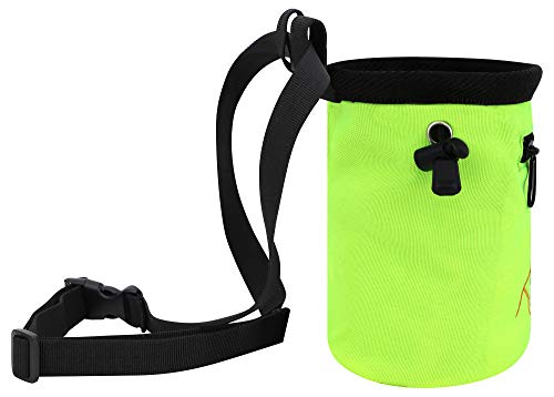 AMC Rock Climbing Panda Design Chalk Bag with Adjustable Belt - color: 7184_Fluorescent