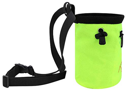 AMC Rock Climbing Panda Design Chalk Bag with Adjustable Belt - color: 7184_Fluorescent