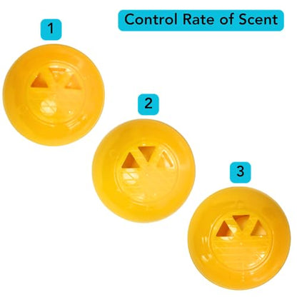 Iconikal 12-Pack Sneaker Shoes Backpack Deodorizer Spheres, Yellow, for Deodorizing Lockers Gym Gear Smelly Enclosed Places