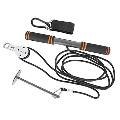 Home Gym Fitness Pulley Cable DIY Kit- Loading Pin 661lbs Capacity- Arm and Forearm Strength Trainer- Pulley System Workout Gear