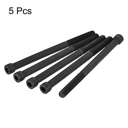 uxcell 5/16-18x4-1/2" Hex Socket Head Cap Screw Bolts 12.9 Grade Alloy Steel 5pcs - size: 4 Inch - 1/2 Inch
