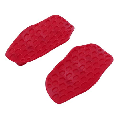 Generic Non Slip Workout Grips Rubber Finger Sleeve Pads for Enhanced Grip Stability and Safety in Gym Fitness Training Red 2 Pack