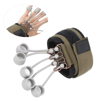 Finger Stretcher Extensins Finger Exerciser with Adjustable Wrist Strap - Silicone Hand Grip Strengthener for Training, Suitable for Rock Climbing, Guitar, Tennis and More - size: 20lb