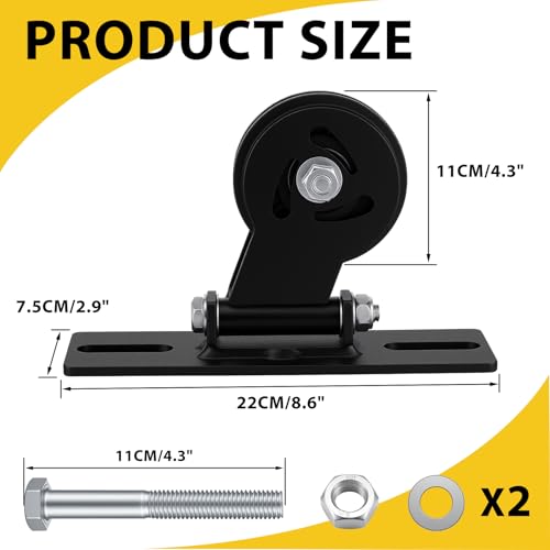 Soulchen Cable Pulley System for Squat Racks Power Rack Pulley Attachment Fits 1" or 5/8" with Extended Slot Design Heavy-Duty 180° Swivel Polea for Home Gym Workout Strength Training Fitness