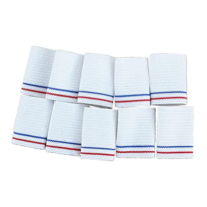 20pcs Nylon Finger Sleeves Breathable Protective Sports Guards for Basketball Volleyball Training White Knit Design for Joint Support and Injury Prevention