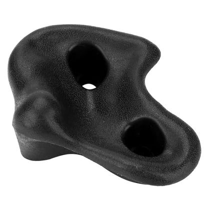 SUNGOOYUE 20 PCS Rock Climbing Holds, Ergonomic PE Rock Wall Grips with Screws and Wrench Tool, for Indoor Outdoor Kids - color: Black