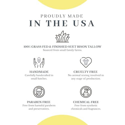 Vanman’s Bison Tallow and Honey Balm - Grass-Fed/Finished Bison Tallow, Raw Manuka Honey, Organic Royal Jelly, Beeswax, Cold Pressed Olive Oil - Unscented Skin Care for Dry Skin - 2.4 oz - size: 2.4 Ounce (Pack of 1), style: Classic - Unscented