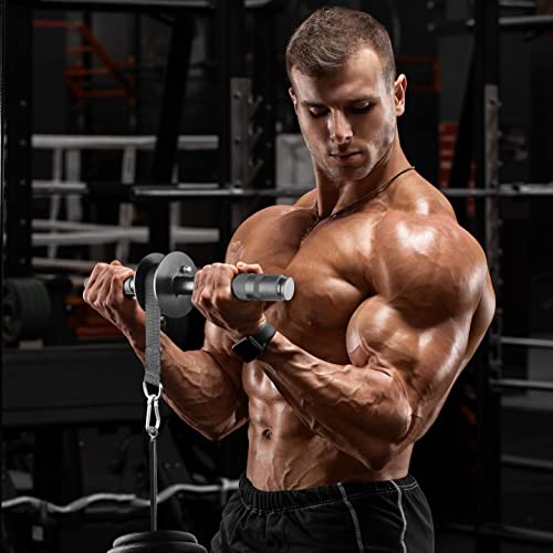 A2ZCARE Wrist and Forearm Blaster – Wrist Roller and Forearm Roller - Perfect for Strength Training and Workout – Fit 1-inch Standard Weight Plates - style: Rubber Handle