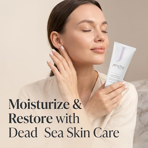 Jericho Cosmetics Hand Cream – Moisturizing & Nourishing with Aloe, Olive Oil & Dead Sea Salts – Hydrating Formula with Witch Hazel & Vitamin E – Non-Greasy, 3.4 oz - 3 Pack - style: 3 Pack