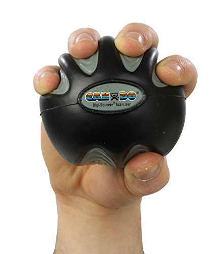 Eif-34608 CanDo Digi-Squeeze Hand Exerciser, Black: X-Heavy Resistance, Large, Black: X-Firm - color: Black: X-Firm, size: Large