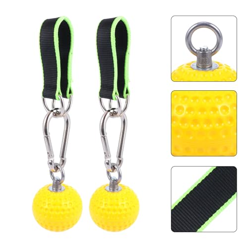 MAGICLULU Climbing Training Grip Ball with Hanging Rings Hand Grip Strength Exerciser for Wrist and Finger Workout Fitness Pull-up Aid Random Color