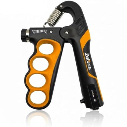Hand Grip Strengthener with Counter, Adjustable 5-100 kg Resistance, Non-Slip Fitness Grip for Exercise Training