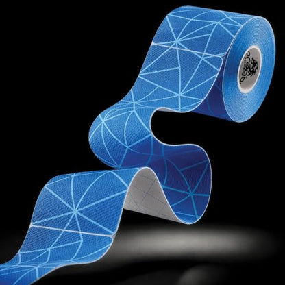Dragon Tape Copper Infused Kinesiology Tape, Blue, Double Roll | 20 Precut Strips per Roll, Water Resistant, Elastic Athletic Tape, Muscle Strain & Joint Support, Weightlifting & Recovery - color: Blue, size: Double Roll